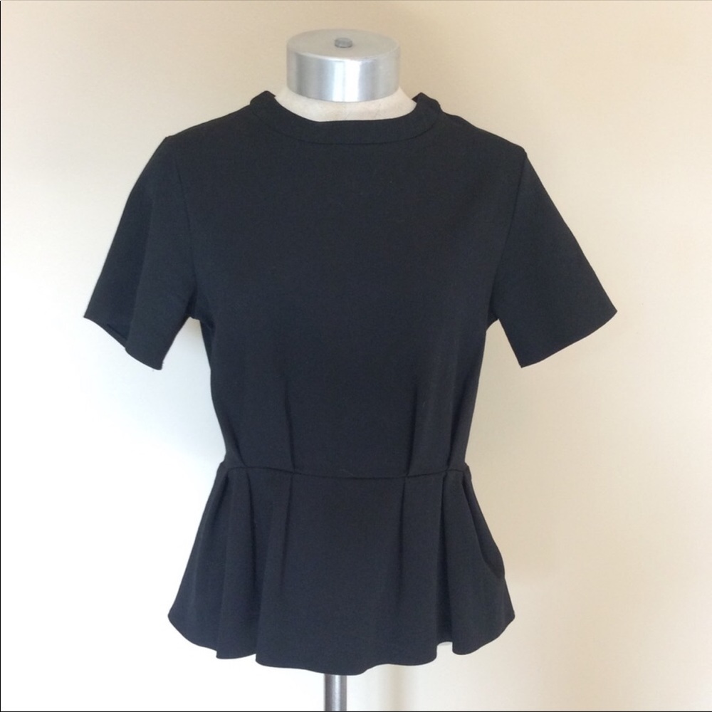 Pleated Peplum Top